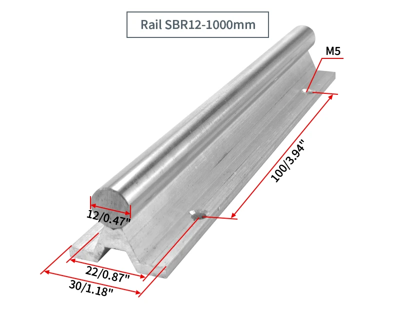 2PCS SBR35 Linearführungsschienen 150-1150mm und 4PCS SBR35UU SBR35LUU Standardschieber Druckplatte staubdichte Transmisson-Teile – Detail 6