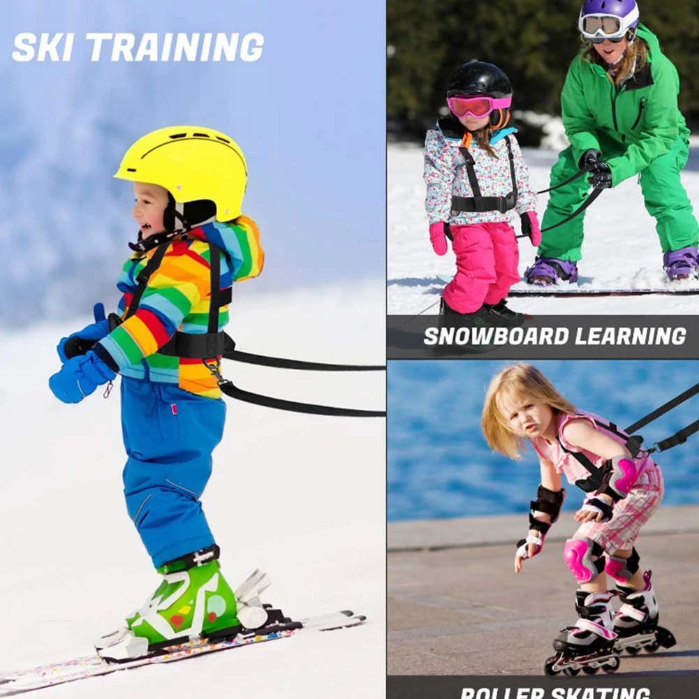 Children's Ski Safety Belt Snowboard Training Harness Toddler Ski Harness Beginner Sport Training Parts For Snowboarding Skating