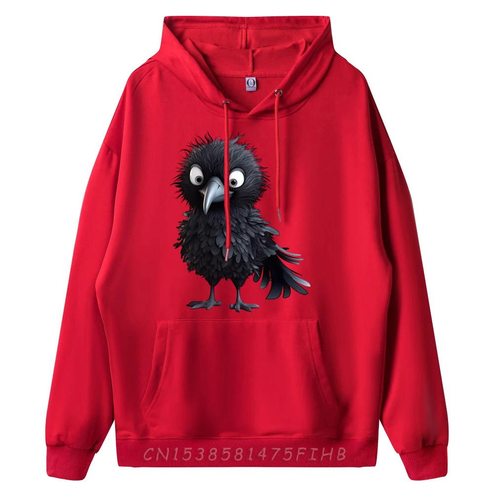 Black Raven Bird Graphic For Casual Hoodies for Women Thanksgiving Day Hoodies Normal Coats long Sleeve Cute Crew Neck Black Raven Bird Graphic For Gothic Men Cute Crow hongse