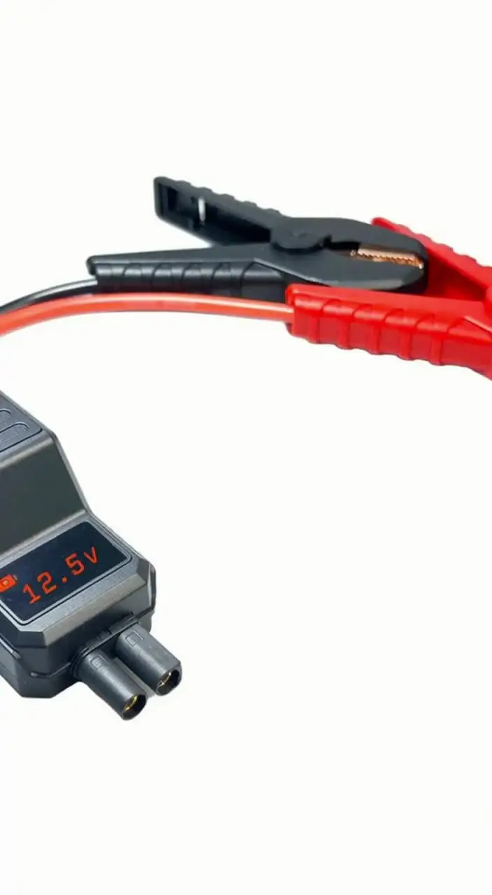 Cavo di emergenza per auto da 1 pezzo per avviatore di emergenza portatile intelligente, clip a coccodrillo di ricambio per avviatore di emergenza portatile da 12 V per auto