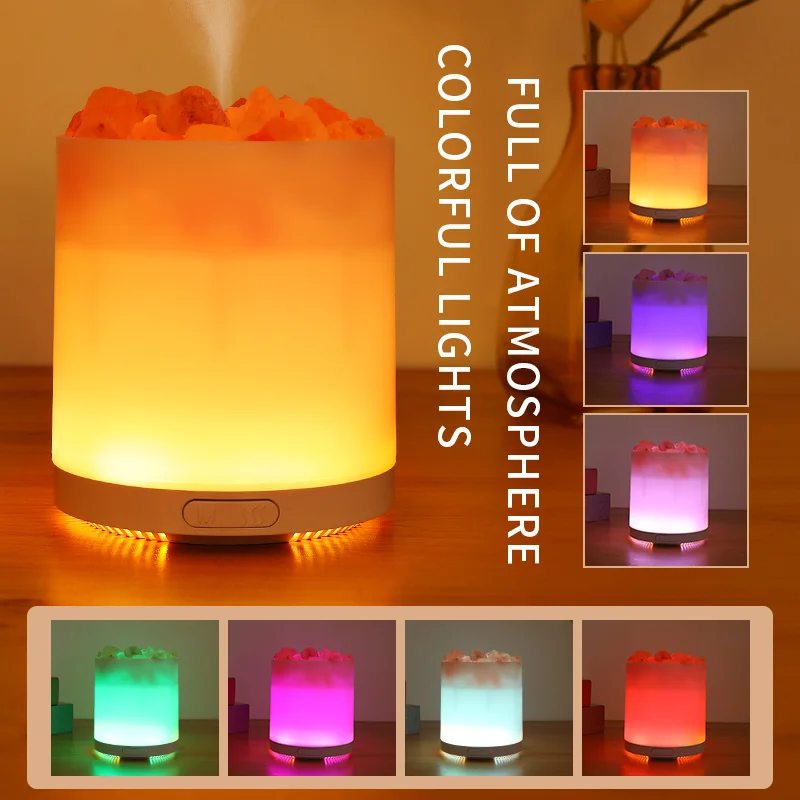 

MANA® Salt Rock Electric Aroma Diffuser Room Perfume Essential Oil Diffuser Color LED Lamp Home Air Freshener Humidifier