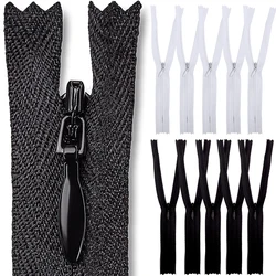 5pcs Invisible Nylon Zippers for Clothes Dress Pillow Tailor Sewing DIY Craft Bulk Coil Zipper Pull Charms Home 20 40 50 60 cm