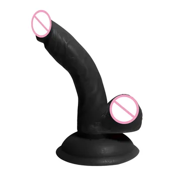 Small Realistic Dildo with Suction Cup Non Vibration Women Dildo G-spot Anal Sex Toy Flexible Penis Lesbian Long Soft Butt Plug 3