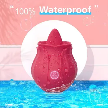 Women rose tongue licking vibrator G Spot Nipple Stimulation adult toys vibrating sucking clitoral vibrators sex toys for womens 4