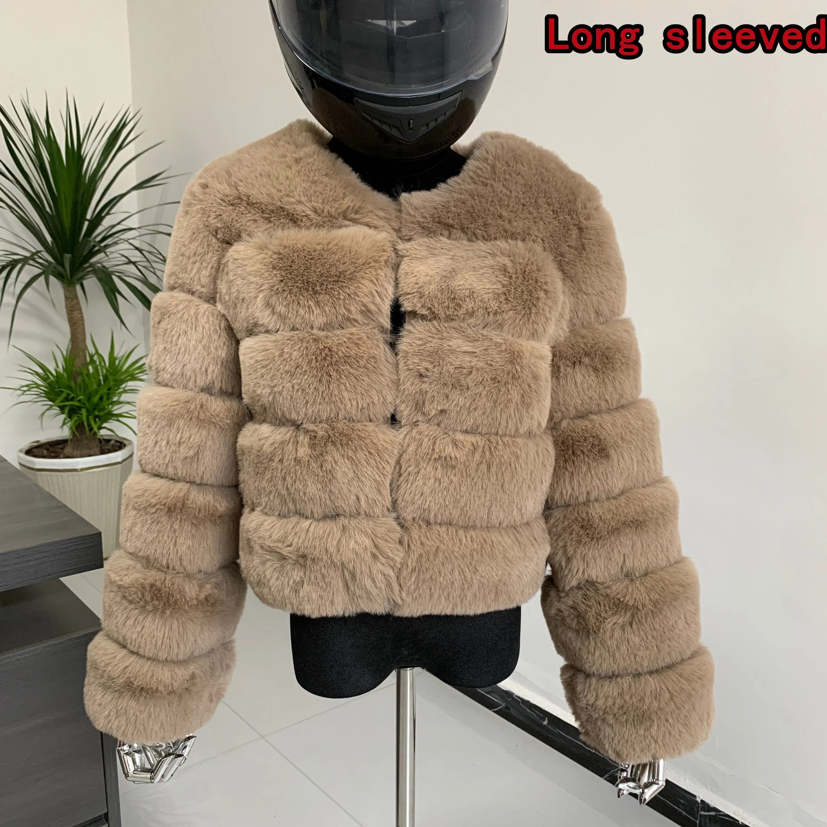 Winter coat for faux fur coat women new outerwear Fox fur short coat Fake fur  jacket furry fluffy jacket luxury woman fur Fake 5