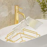 Bathroom Storage Rack Durable Convenient Space-saving Corner Shower Rack Easy To Clean Metal Scratch-resistant Bathroom Shelf 2