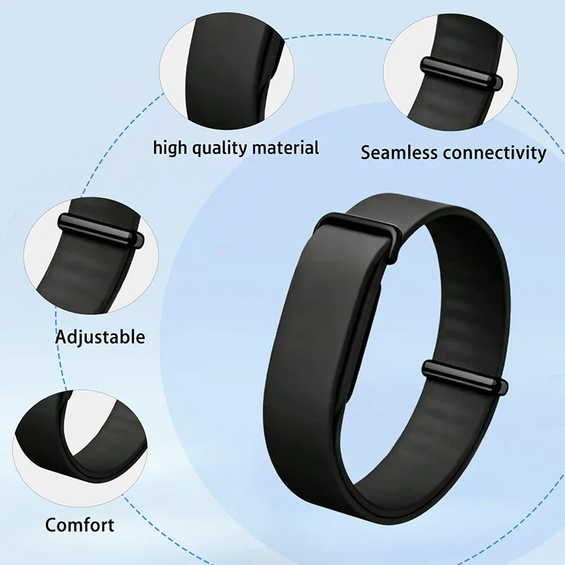 Waterproof Silicone Sports Band for Fitness - Adjustable, Replaceable, Multi-Purpose Everyday Wear