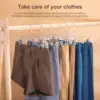 12 Pack 14 inch Clear Plastic Skirt Hangers with Adjustable Clips, Pants Hangers 360-Rotating Swivel Hook,Clip Hangers for Pants 3