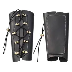 Traditional Leather Archery Arm Guard - Protective Gear (Brown)
