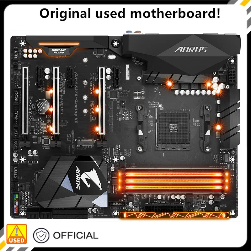 Per X370 Ga-Ax370-Gaming K5 Ax370-Gaming Presa Della Scheda Madre Am4 Per Scheda Madre Desktop Originale Amd X370 Ddr4 Scheda Madre Usata