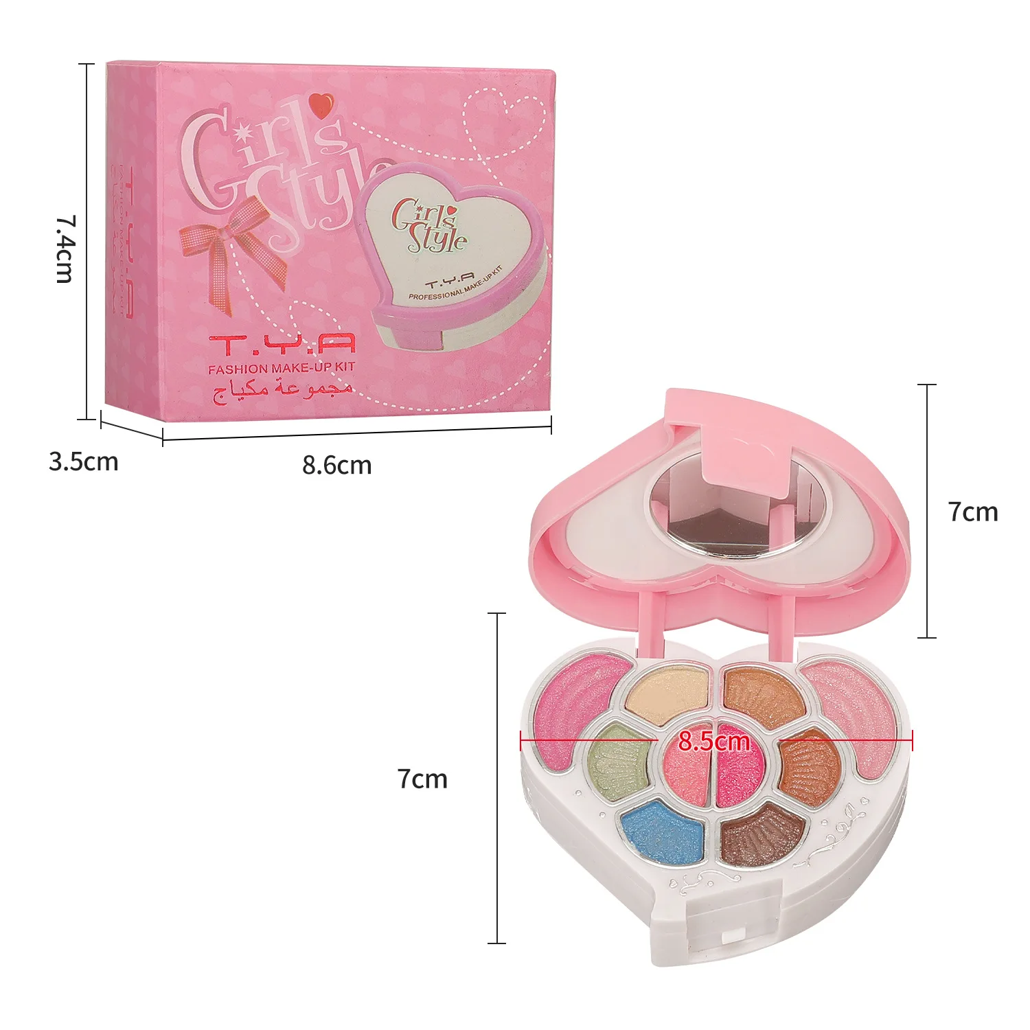 Set regalo trucco per donna Kit completo All in One Box Multicolor Face Powder Eyeshadow Palette labbra pennello trucco evidenziatore Bronzer - immagine 6