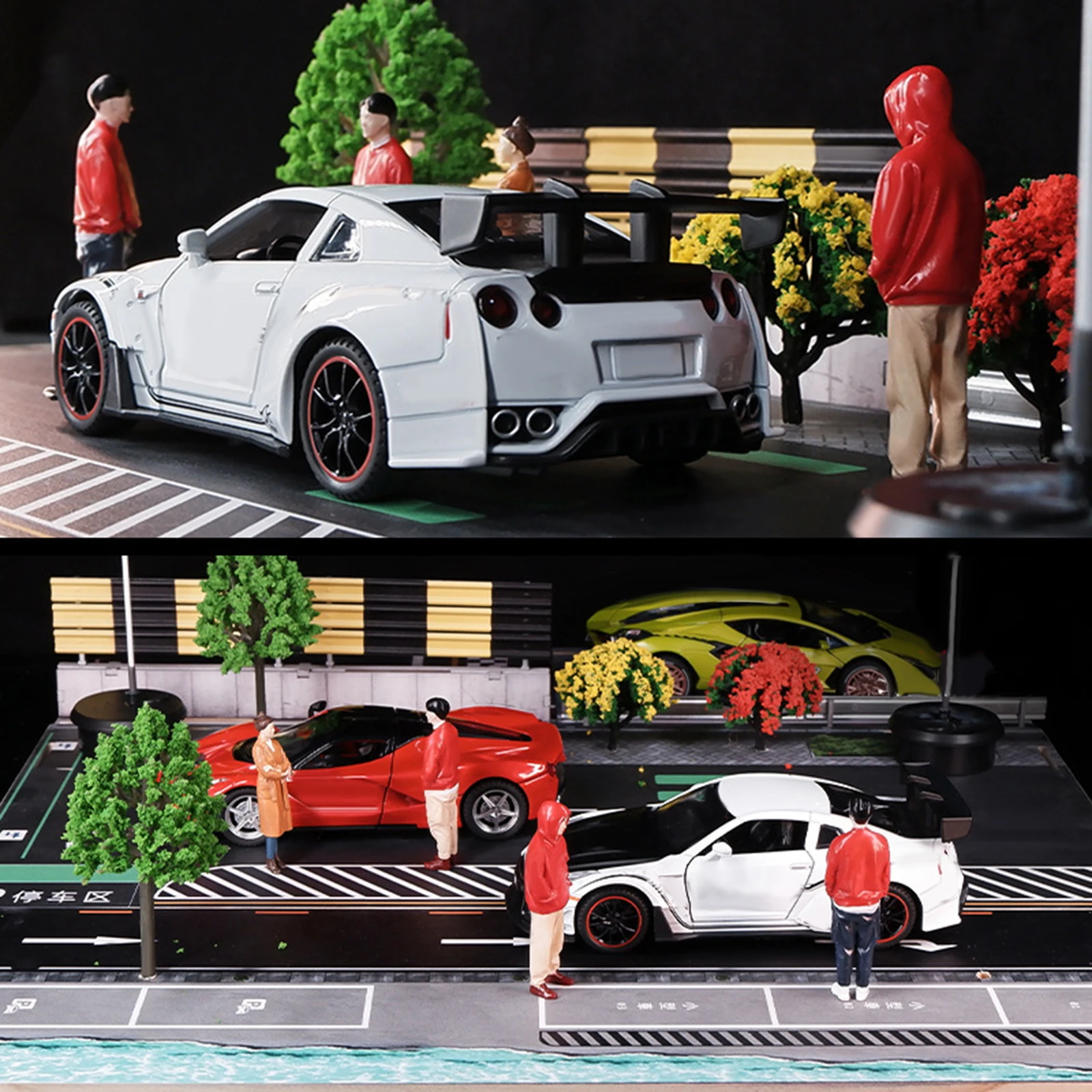 1:64 Scale Model Tiny People Toy Role Playing Character Human Figures DIY Scene for Dollhouse Photography Props