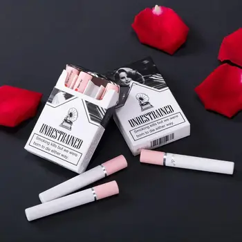 4 Colors Cigarette Lipstick Set Matte Lip Gloss Long Lasting Lip Glaze Waterproof Lip Stick Tube Nude Lip Tint Makeup Cosmetics 1