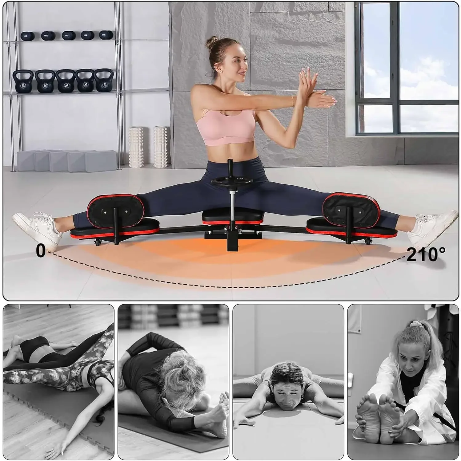 Adjustable Steel Professional Leg Stretcher Machine Household Fitness ...