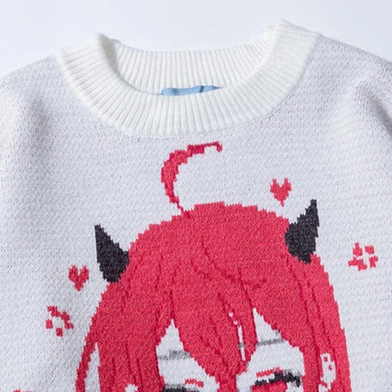 Japanese Knitted Sweaters Men Cartoon 