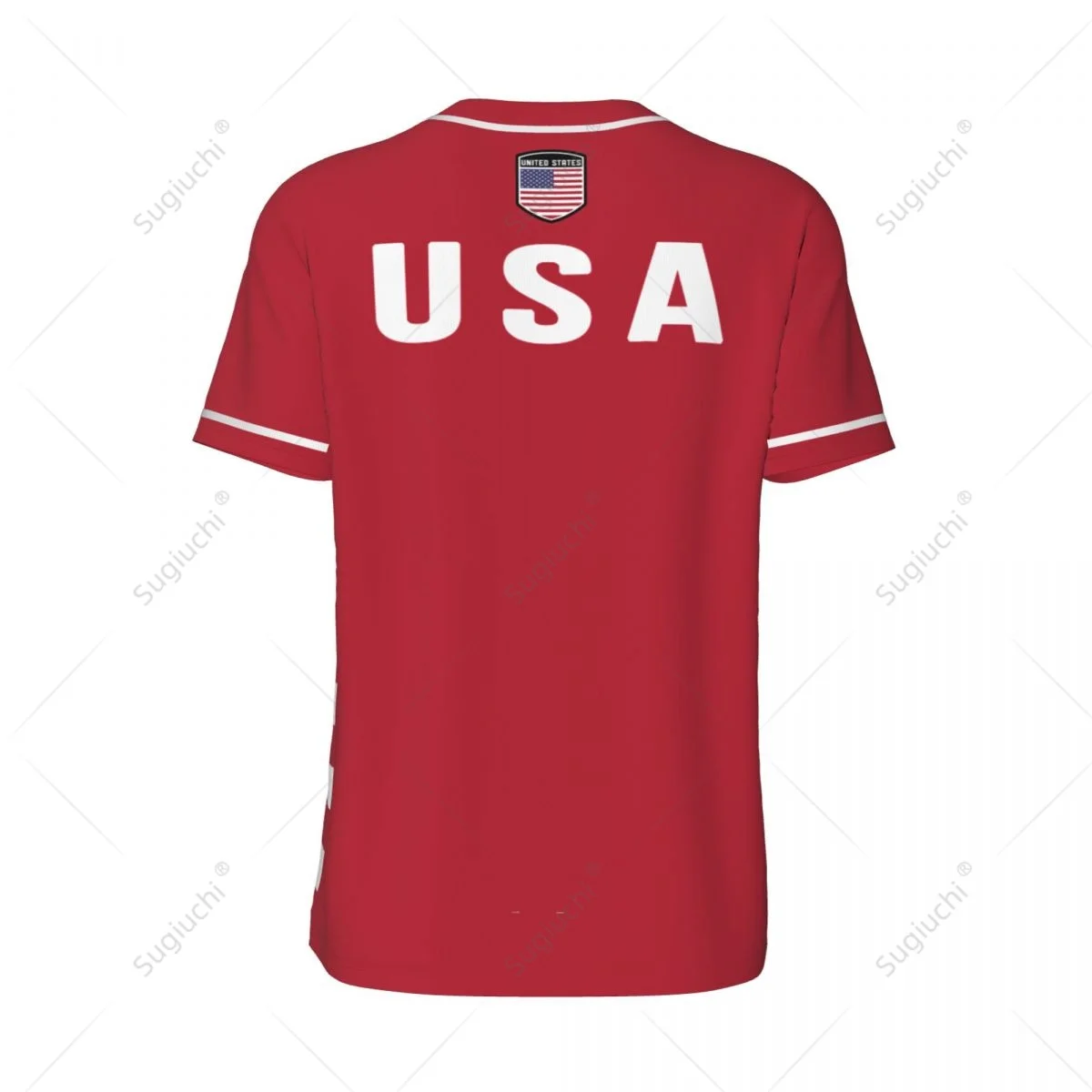 3D Printed United States USA America Flag Men Baseball Jerseys Mesh Sports T-shirt Tees Name Nunber