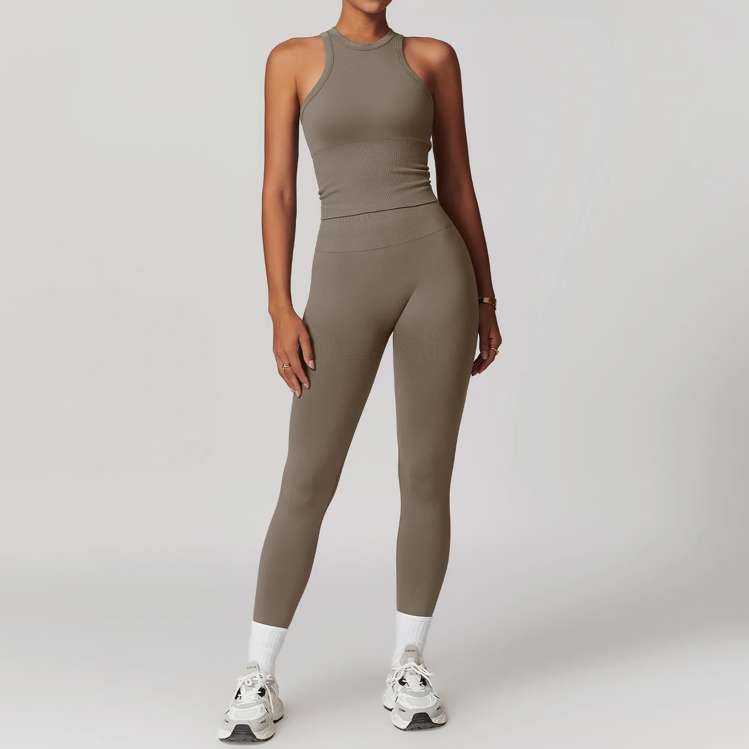 Seamless Athletic Wear Women's 2 Pieces Yoga Set Workout Sportswear Gym Clothing High Waist Leggings Fitness Sports Suit yoga set sports set gym workout set sportswear set fitness set yoga pants set