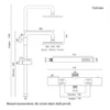 Brushed Nickel Thermostatic Shower Faucets Sets Wall Mount Brass Bathroom Mixer Rainshower Faucet Rainfall Shower Systems Thermo 3