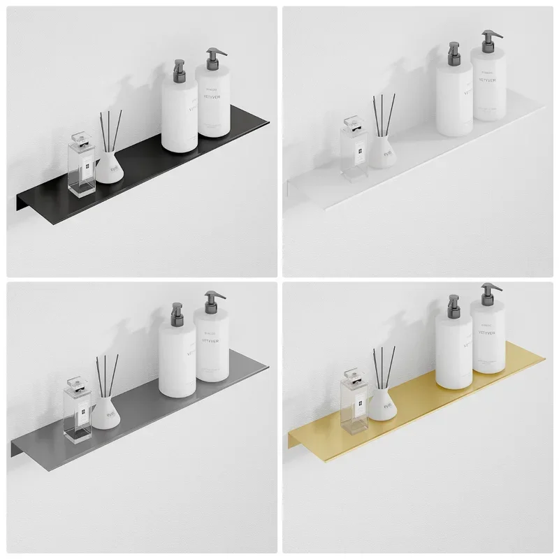 Bathroom Shelf Organizer Wall Mount Shower Shampoo Soap Cosmetic Shelves Kitchen Storage Rack Holder Bathroom Accessories