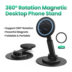 UGREEN Magnetic 360° Rotating Aluminum Phone Stand (Magnetic Phone Stand)