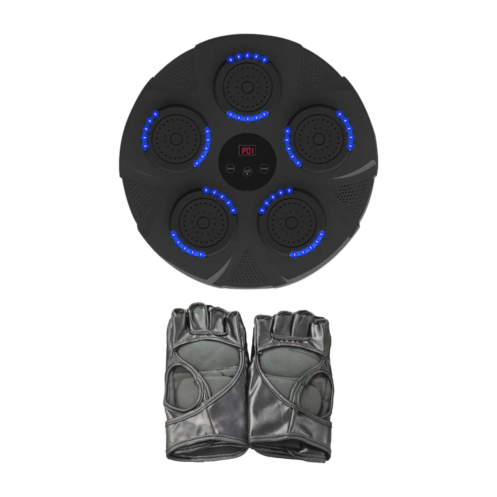 

Music Boxing Training Machine with Gloves Hanging Electronic Wall Target Wall Mounted for Home Adults Fitness Indoor