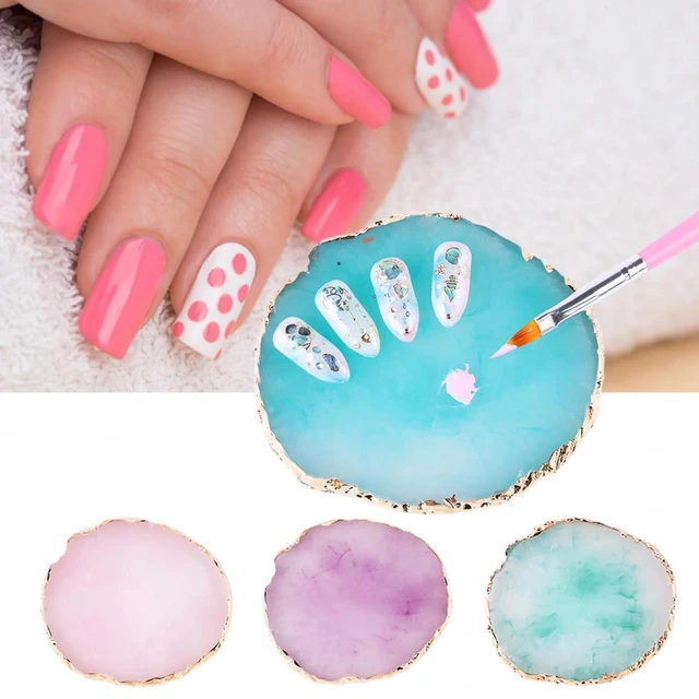 Buy Standard Quality China Wholesale Professional Crystal Agate Resin  Palette For Nails Pink Nail Art Palette Cream Nail Polish Palette $0.8  Direct from Factory at Suzhou Faya International Trading Co., Ltd.