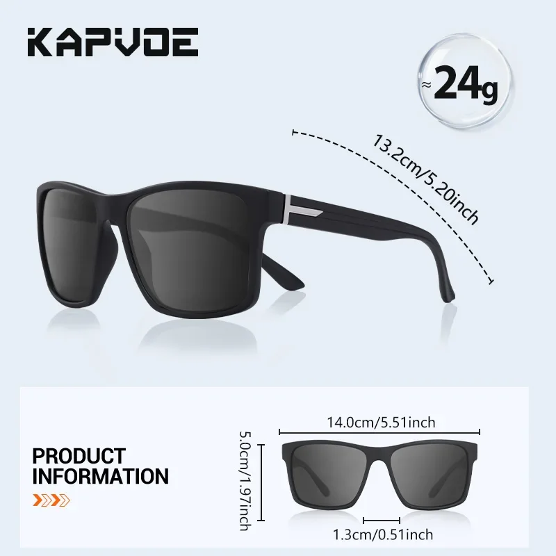 Kapvoe Hiking Eyewear Polarized Fishing Sunglasses for Men Fashion Luxury Driving Shades Cycling Glasses Golf Bike Goggles