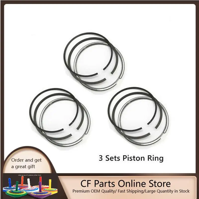 

3PCS STD Piston Ring for Yanmar 3D66 3TN66 3TNV66 3TNA66 3TNE66