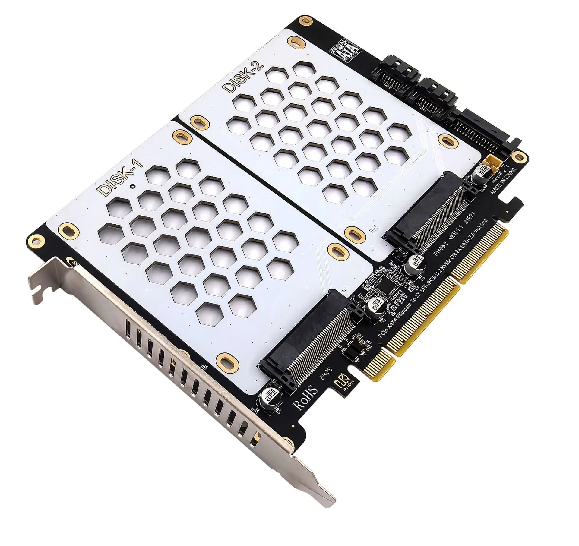 U.2 Dual-Disk Adapter Card