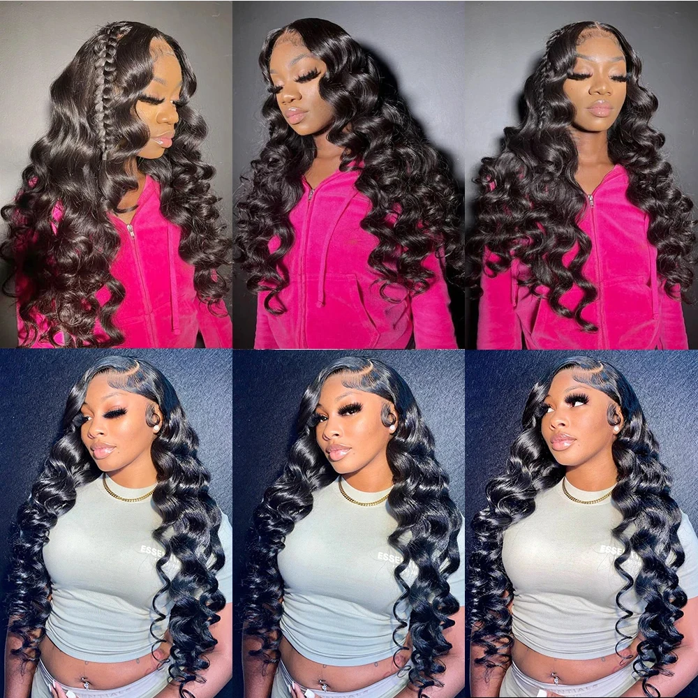 250 Density Loose Deep Wig 13x6 HD Lace Front Wig Glueless Wig Human Hair Wear and Go 6X6 Lace Closure Wig 13x4 Lace Frontal Wig