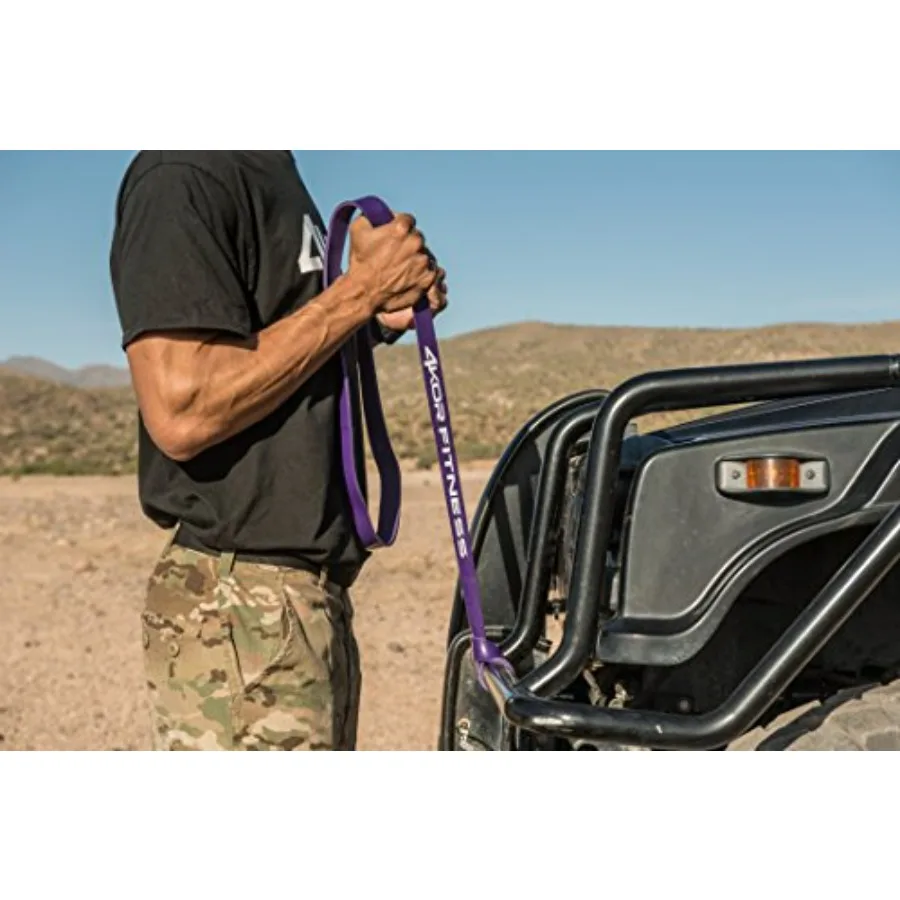 Pull Up Assist Band Set by - 6 Band Set of Heavy Duty 41" Resistance Bands for Mobility, Crossfit, Weightlifting, Therapy, Home