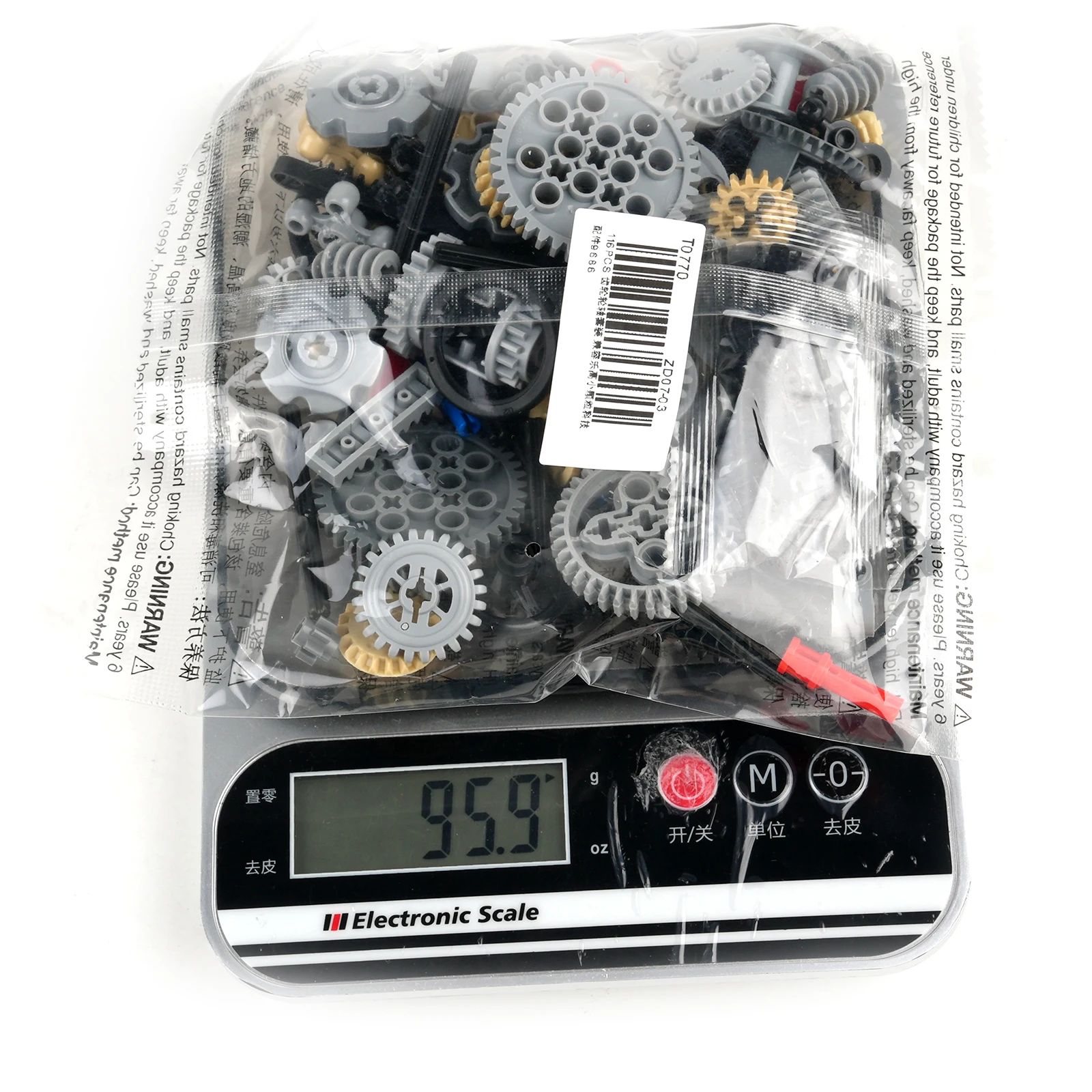 116PCS Gear/Shaft Set Technology Building Blocks Parts Multi-style ...