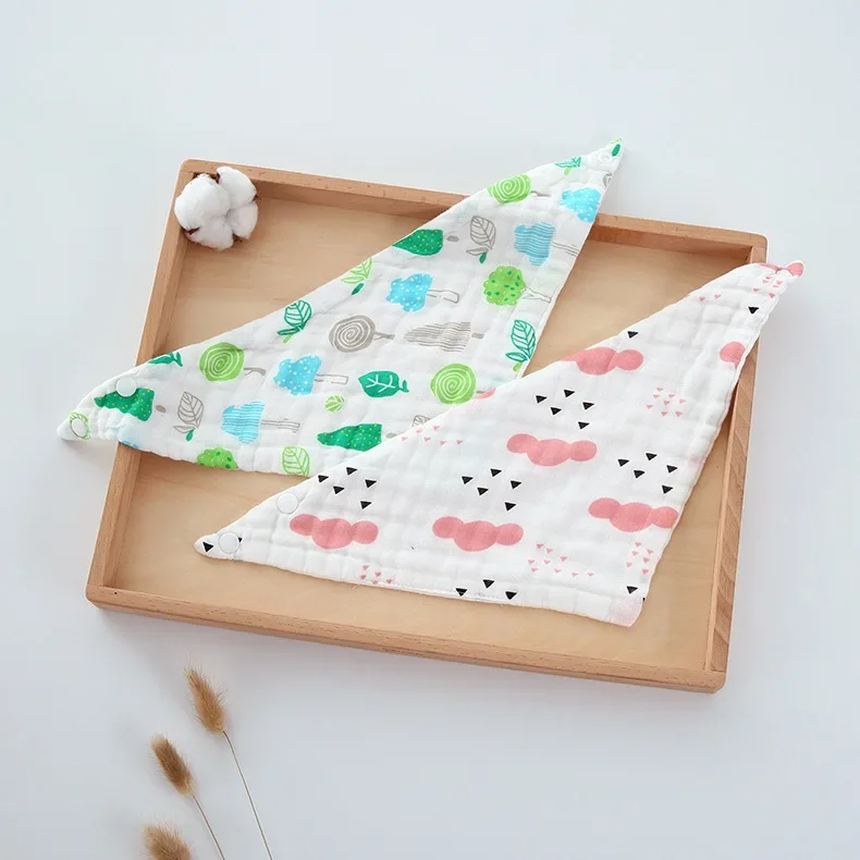 

Хлопковый 6-слойный марлевый нагрудник для новорожденных класс А мультяшный водонепроницаемый и грязный мягкий и удобный детский Слюнявчик