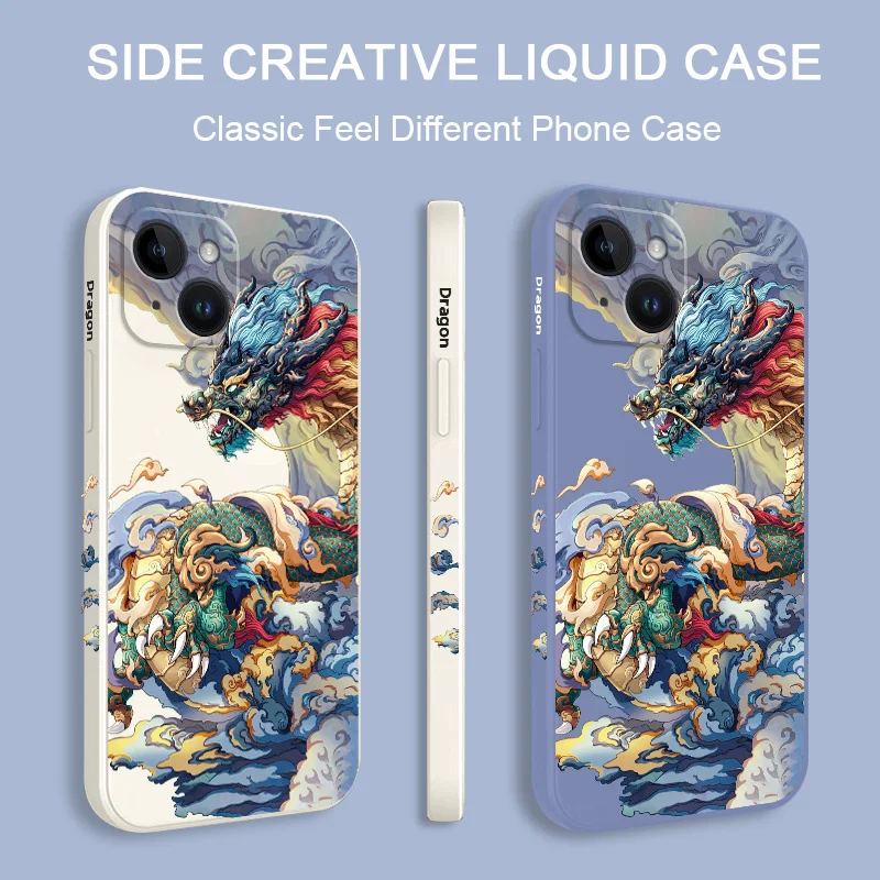 Фото Чехол Dragon Soars для телефона iPhone 15 14 13 12 11 Pro Max Mini X XR XS SE2020 8 7 Plus 6 6S Plus, чехол №3
