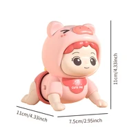 Jouets pour bébé, guide d'apprentissage pour ramper, formation à la tête, puzzle, éducation précoce, son et lumière pour bébé rampant 4