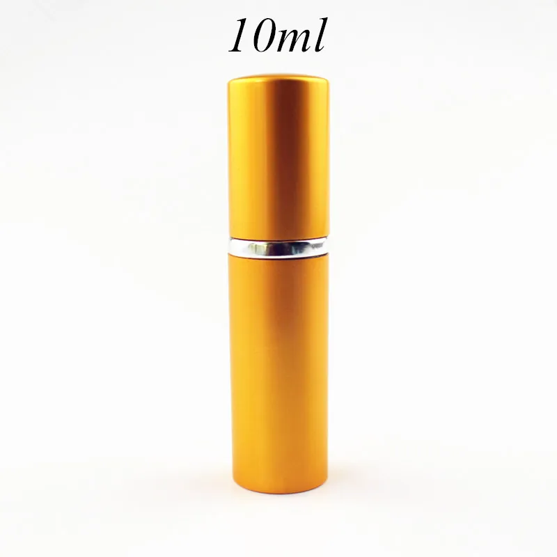 Compact Refillable Perfume Spray Bottle with Aluminum Case, 5ml - 10ml Capacity
