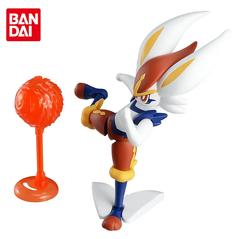 

Bandai Genuine Pokemon Cinderace Assemble Anime Action Figures Toys For Boys Girls Kids Gift Collectible Model Ornaments