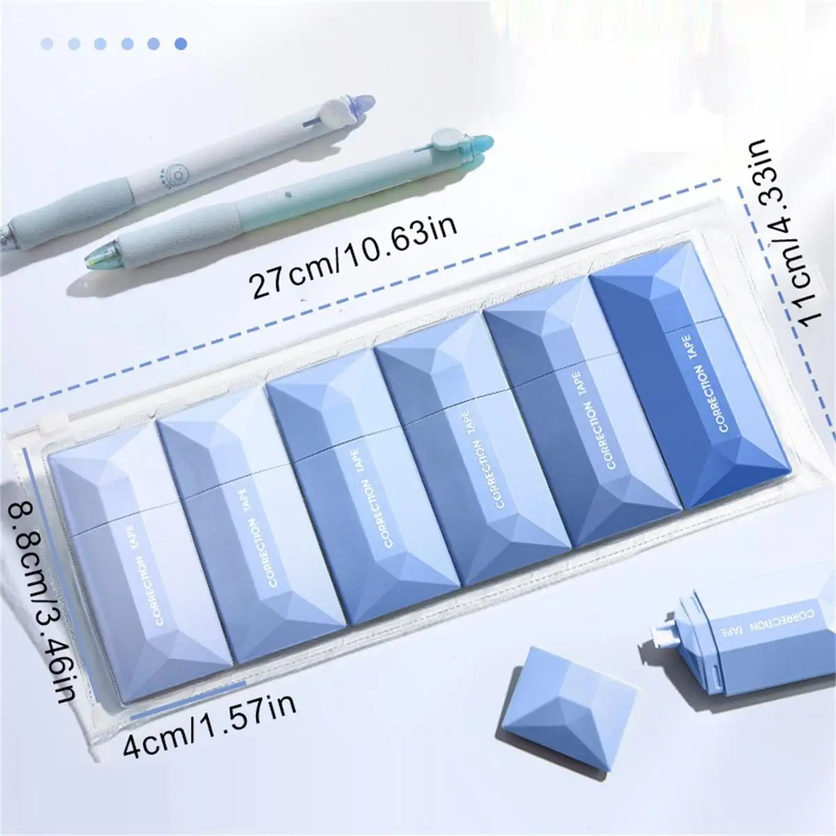 Correction Tape 6Pcs School Tape Tipex Study White-out Writing Whiteout Portable Stuff Students