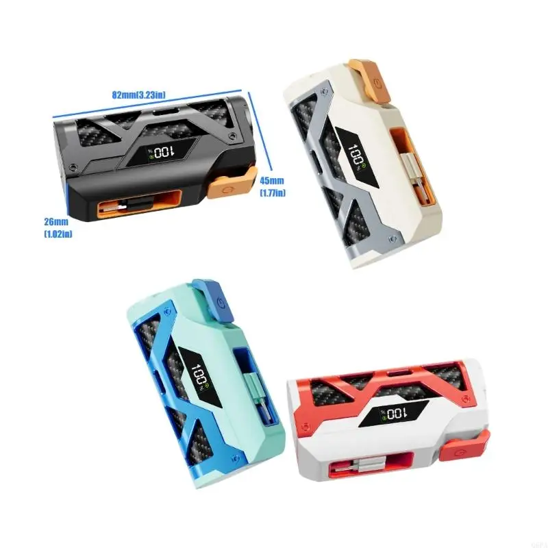 Q6PA 유형 C 충전 포트가 있는 21700 배터리 박스 커버용 플라스틱 보조베터리 쉘