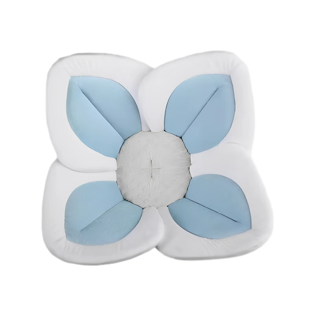 Comfortable Flower-Shaped Baby Bath Mat, Soft Non-Slip Bath