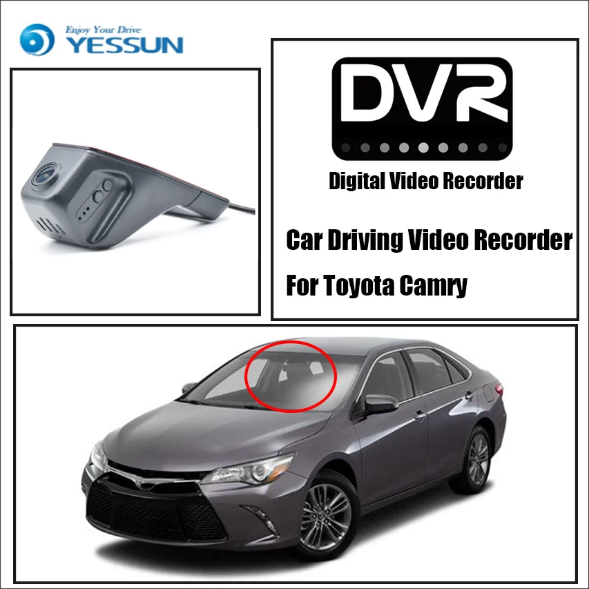 YESSUN Front Camera Dash / Car DVR Digital Video Recorder For Toyota