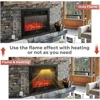 28.5" Electric Fireplace Insert, 3 Color Adjustable Flames, 2 Modes Heat, 8 H Timer, 5 Brightness Settings, 750/1500W Heater 6