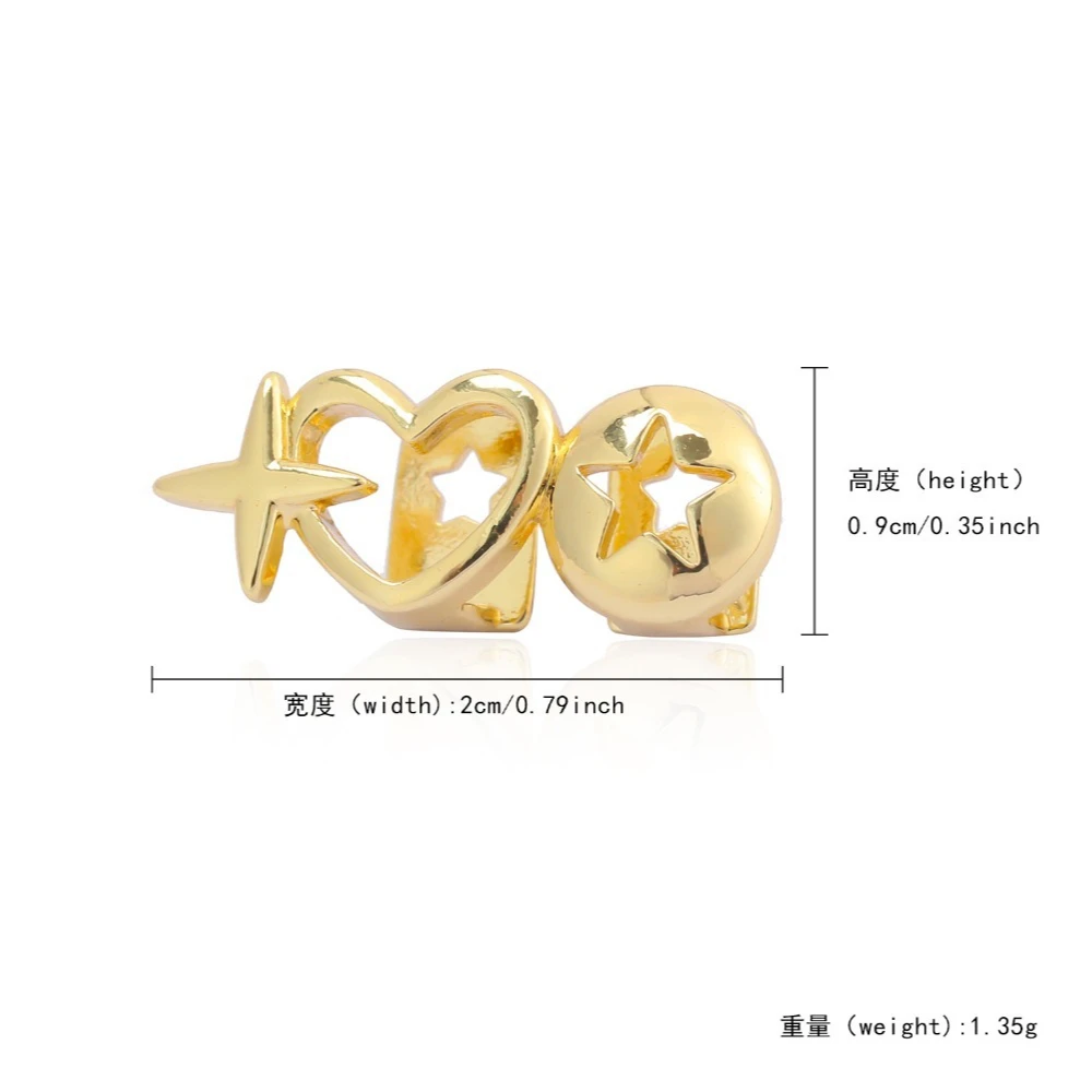 Hip-hop Stainless Steel Dental Grills for Women Men