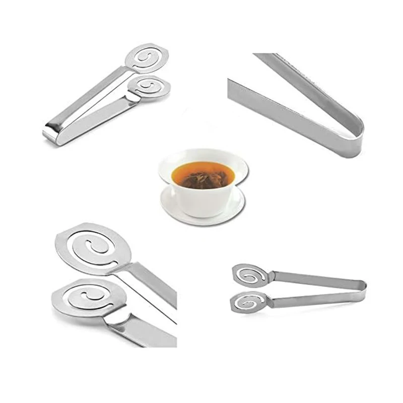 Tea Bag Squeezer Tea Filters Coffee Bag Tong Clamp Strainers Clip or Sugar Kitchen Bar Tools TeaBag Holder