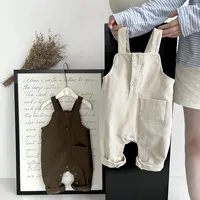children's clothing baby and toddler autumn fashion men's and women's baby western-style corduroy Korean casual overalls，W133 3