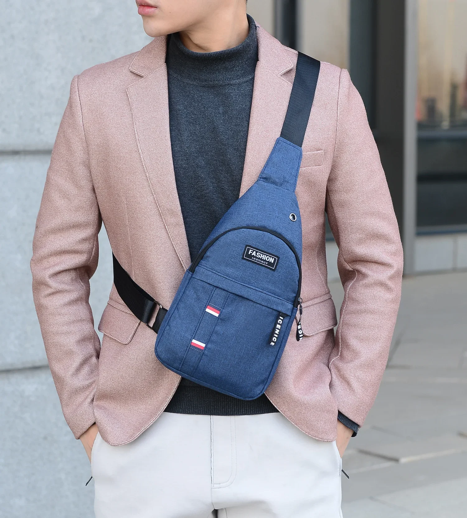 Chest Bag Men's One Shoulder Crossbody Bag Large Capacity Outdoor Sports And Leisure Fashion Small Shoulder Large Capacit