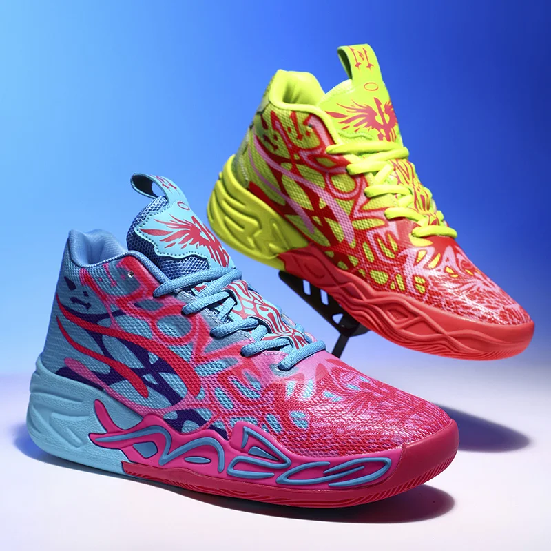 Fashion Basketball Men's Shoes Comfortable Non-slip High-top Canvas Shoes Sneakers