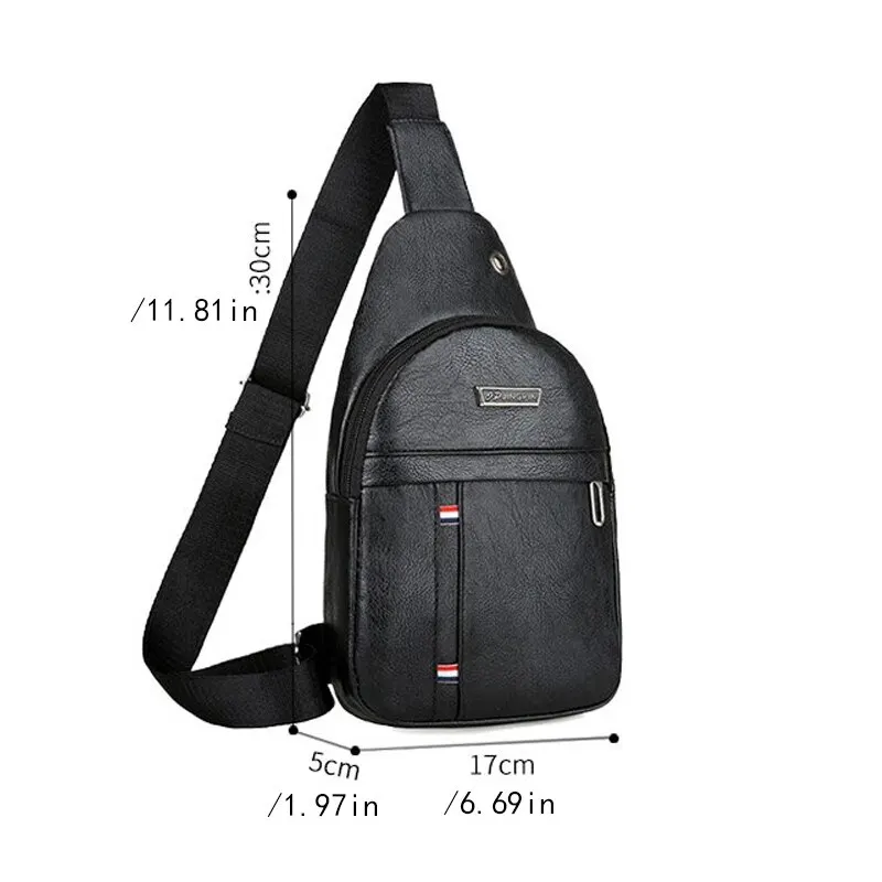 Рисунок 3 - Мужская нагрудная сумка из ПУ кожи