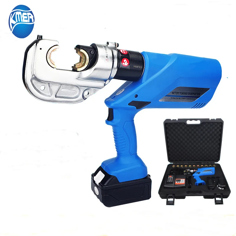 1PC HL-400 Rechargeable Hydraulic Pliers Electric Hydraulic Crimp Tool Battery Powered Wire Crimper 18V Hydraulic Crimping Tool electric hydraulic pliers copper aluminum terminal continuous crimping pliers eb 400 digital display li battery rechargeable
