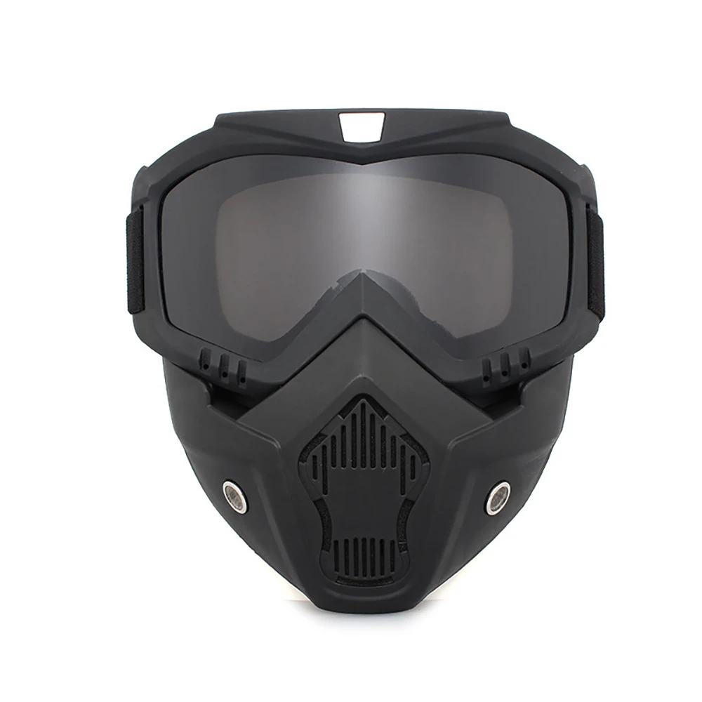 All-Terrain Tactical Cycling and Snowboarding Goggles with Detachable Face Mask